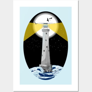 bishop rock lighthouse Posters and Art